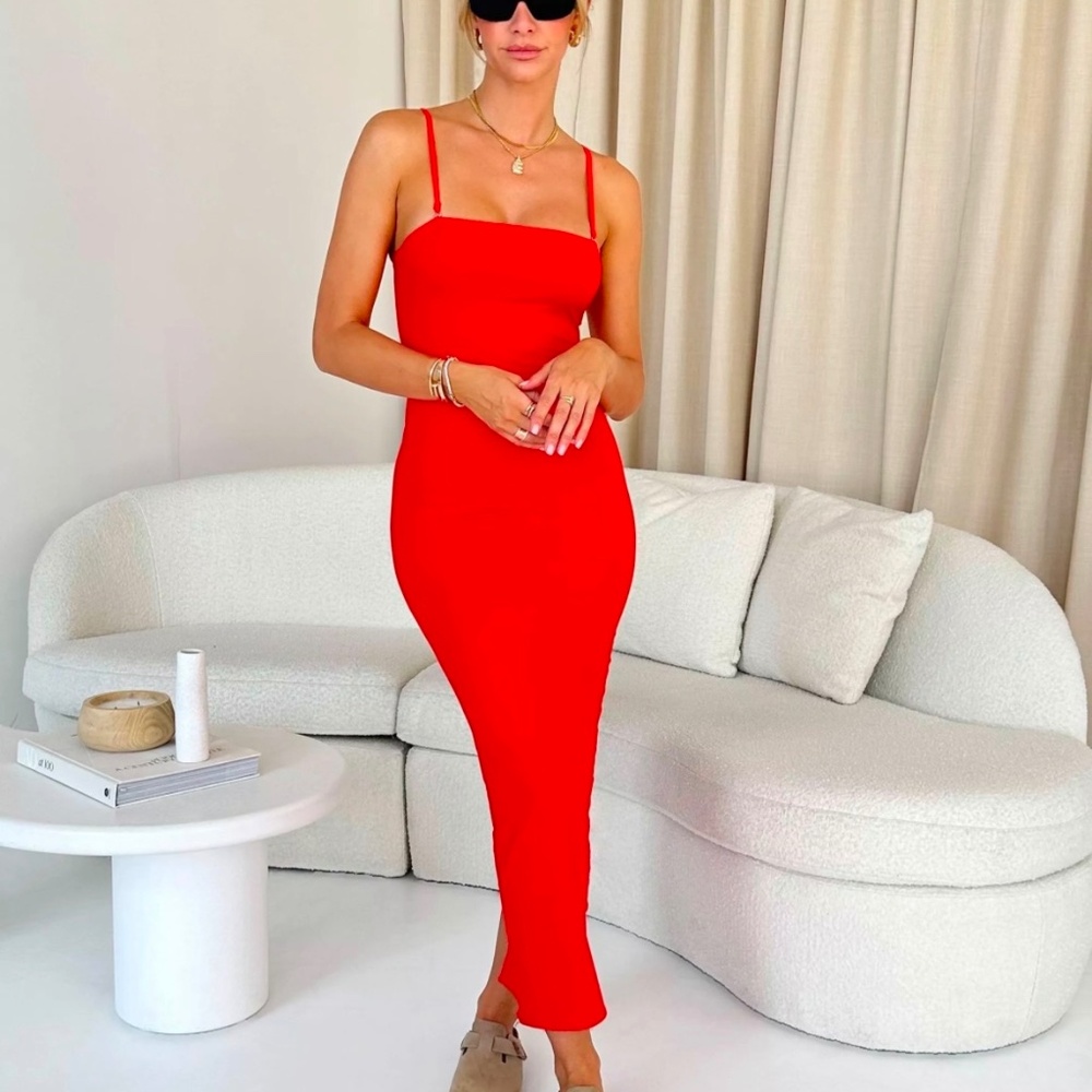 Nasty Gal Shape Jersey Strappy Sculpting Maxi Dress